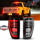Sequential LED Tail Lights For 2009-2014 Ford F-150 F150 Pickup Clear Lens Lamps