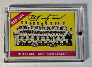 1966 Topps CARL YASTRZEMSKI HOF MT Authentic SIGNED Team Baseball Card #259 NM - Picture 1 of 3