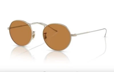 Oliver Peoples 0OV1220S M-4 30th 503553 Gold/Cognac 49mm Round Men's Sunglasses - Image 1 of 4
