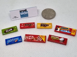 Dolls House miniature food 1:12 scale Handmade Chocolate Biscuit Multipacks x 7 - Picture 1 of 3