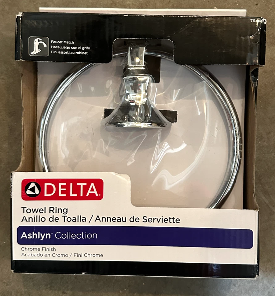 Anillo Toalla de Mano Delta Ashlyn Acabado Cromo 76446 Baño Nuevo Foto 1 de 1