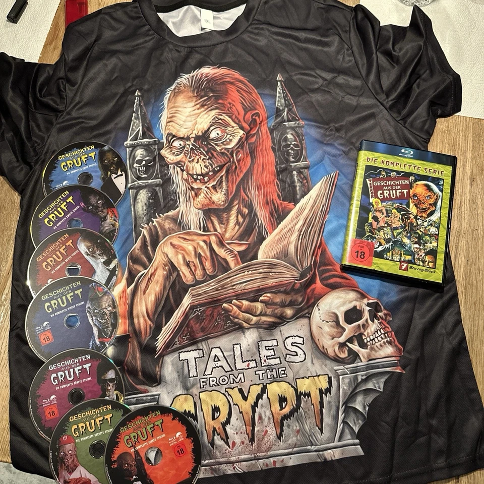 7 Blu-Rays Box Geschichten aus der Gruft + T-Shirt 1XL (entspricht Ca 2XL) - Bild 1 von 1