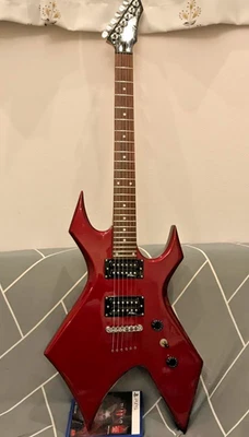 B.C. Rich Warlock Electric Guitar Red Finish Made in Japan Rare Vintage Model - Image 1 of 4