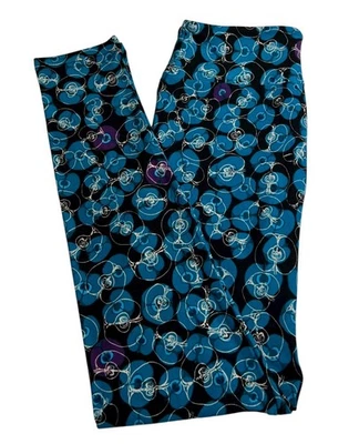 Leggings LuLaRoe OS Talla Única OTOÑO Comida NEGROS Fruta Manzana Huerto Escuela Maestro Foto 1 de 4