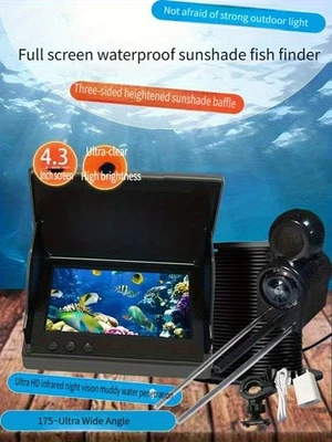 Cámara de pesca submarina de 30/50 m, LCD de 4,3 pulgadas y lente HD mejorada para Ice Lake Foto 1 de 4