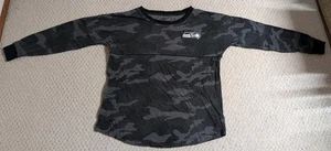 Womens Medium Multi-Color Camouflage Cotton Long Sleeve Seattle Seahawks Shirt24 - Picture 1 of 9