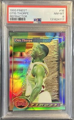 Topps Finest Refractor Otis Thorpe #16 1993-94 PSA 8 Foto 1 de 4