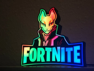 Fortnite Drift Lampe | 3D-gedrucktes Nachtlicht | App-Steuerung & Musikmodus - Bild 1 von 4
