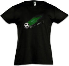 Saudi Arabia Football Comet I Kids Girls T-Shirt Soccer Flag World Championship