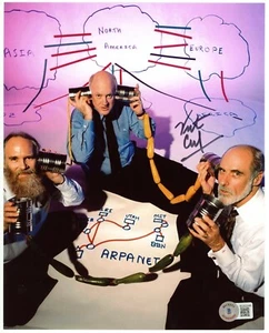 VINT CERF signiertes 8x10 Foto - Vater des Internets - Google VP TCP/IP - BECKETT - Bild 1 von 4