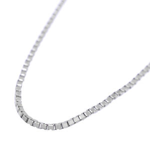 Platinum Box Chain Style Necklace Fine Jewelry White Pt850