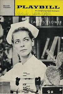 Lauren Bacall signed Cactus Flower Playbill 1966 - Rare - Mint - Picture 1 of 4