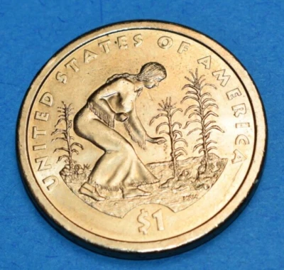 Dólar de oro nativo americano D Sacagawea 2009 **Envío gratuito** Foto 1 de 2
