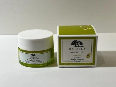 Bálsamo labial ORIGINS Drink Up tamaño completo y en caja aguacate y aceites naturales y mantequilla Foto 1 de 2