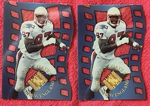 (2) 1996 Collector's Edge Advantage Crystal Cuts #’d/5000 BEN COATES, PATS - Picture 1 of 2