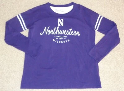 Under Armour HeatGear Youth Medium Northwestern Long Sleeve Tee Shirt NWT - Image 1 of 4
