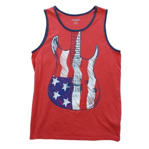 Jack and Jill tank top Boys XL (16) sleeveless embossed graphic red/white/blue - Picture 1 of 4