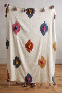 Neu Anthropologie Dal Überwurf Decke Größe 50" x 70" - Bild 1 von 7