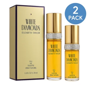 Elizabeth Taylor White Diamonds EDT Spray 1.0 oz 2 Pack New - Picture 1 of 2
