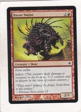 Magic MTG: Foil: New Phyrexia: Razor Swine