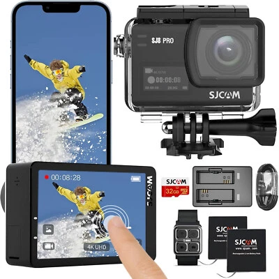 Action Camera 1290P 4K 60fps Action Cam WIFI Fernbedienung Wasserdichtes Sport - Bild 1 von 4
