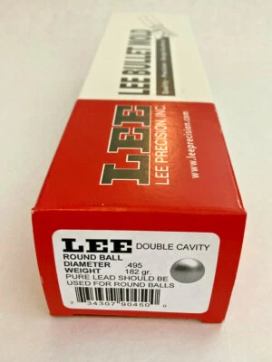 Molde bala bola redonda Lee 90450 2 cavidades (bola de 0,495 diámetro, 182,07 granos) Foto 1 de 3