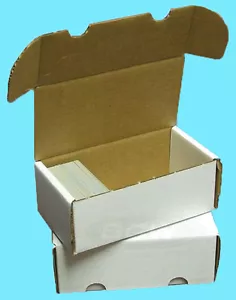 50 BCW 400 COUNT CARDBOARD STORAGE BOXES Trading Sport Card Holder Case Baseball - Picture 1 of 3