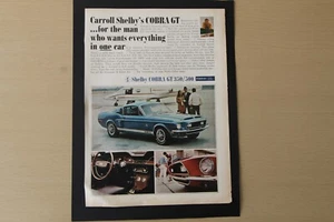 Original FORD MUSTANG SHELBY GT Magazin Reklame Rahmen-fertig Wandkunst Flatpack - Bild 1 von 1