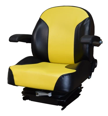SEATS UNLIMITED Yellow Zero Turn Lawn Mower Suspension Seat John Deere Cub Cadet Hustler