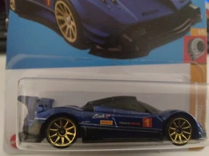HOT WHEELS 2023-072 HW TURBO PAGANI ZONDA R 1/5 BLUE 10SP - Picture 1 of 3
