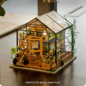 Rolife Cathy's Flower House DIY 1:24 Wooden Dollhouse Mini Furniture Kit Gift - Picture 1 of 7