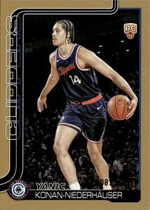 2025-26 Topps Basketball Yanic Konan-Niederhauser Gold /2025 RC - Picture 1 of 2