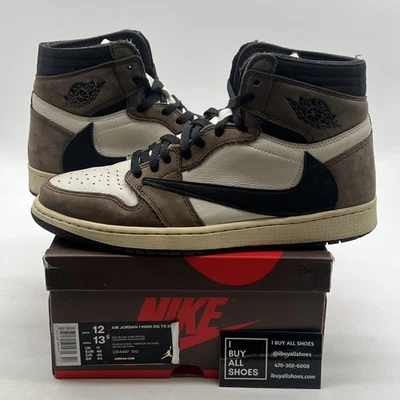Talla 12 - Air Jordan 1 Retro OG x Travis Scott High Mocha (CD4487-100) Foto 1 de 4