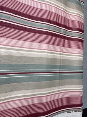 Pamela Joan Kessler Concord Striped Fabric 1/2 yard x 54" Cotton Blend Multicolo - Image 1 of 4