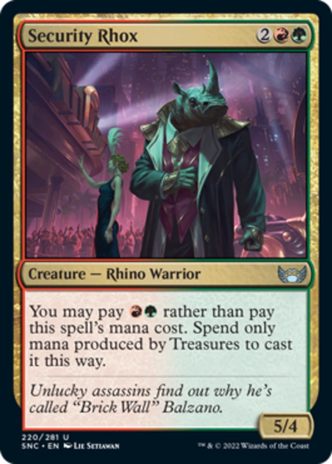 x1 Security Rhox - Streets of New Capenna - NM - MTG - Image 1 of 1