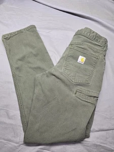 Carhartt Rugged Flex Relaxed Fit Canvas Work Pants 30x34 Olive Green BN2517-M - Picture 1 of 11