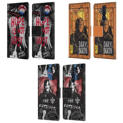 ХОДЯЧИЕ МЕРТВЕЦЫ: DARYL DIXON ГРАФИКА КОЖАНЫЙ КНИГА БУМАЖНИК ЧЕХОЛ ДЛЯ ТЕЛЕФОНОВ NOKIA - Изображение 1 из 4