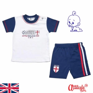 Juego de bebé Inglaterra-Kit de bebé Inglaterra-Inglaterra camisa de bebé y pantalones cortos-Juego de bebé Inglaterra - Imagen 1 de 1