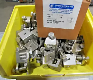 ✌️NEW 2004 GIBSON STAINLESS 1/2-13 CF8M/316 STAINLESS STEEL BEAM CLAMP - Picture 1 of 7