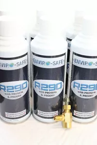 Enviro-Safe R-290 Refrigerant with Proseal and Dry with Top tap 6 cans - Picture 1 of 2