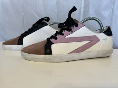 ZODIAC FAYE RETRO Talla 10 Para mujeres Cuero Funky Moda Tenis Punk Ropa de Calle Foto 1 de 4