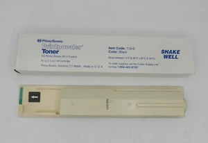 Cartucho de tóner láser Pitney Bowes en polvo 110-0 negro para 9014 NUEVO Y SELLADO - Imagen 1 de 4