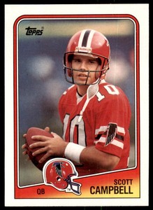 1988 TOPPS SCOTT CAMPBELL . ATLANTA FALCONS #384