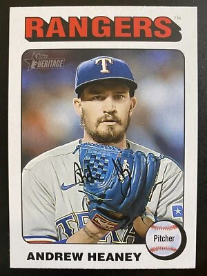 Andrew Heaney 2024 Topps Heritage Baseball White Border Texas Rangers #478 - Image 1 of 2