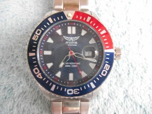 RELOJ AVIATOR SERIE F 44mm Cuarzo 20 ATM RESISTENTE AL AGUA. CON CAJA Y ESLABONES. - Imagen 1 de 23