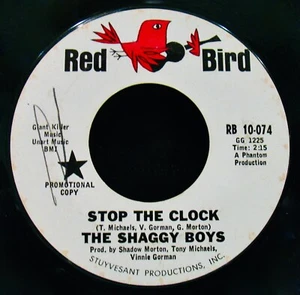 THE SHAGGY BOYS: Stop The Clock~Garage Rock Promo 45~RED BIRD #RB 10-074 - Imagen 1 de 2