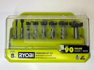 Ryobi A9FS8R1 8-Piece Forstner Bit Set Woodworking Router Bits Tools - Picture 1 of 3