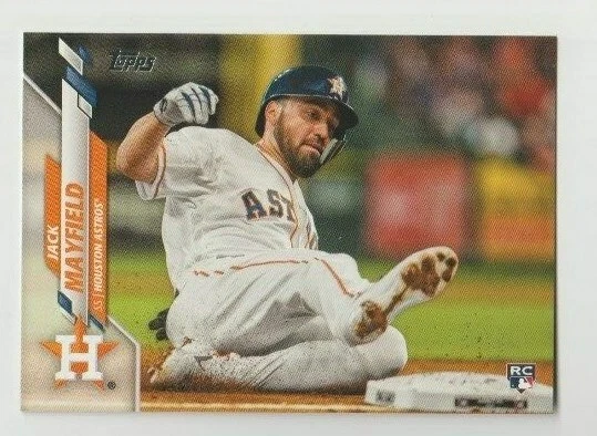 2020 Topps Series 2 Base Advanced Stat #485 Jack Mayfield RC 025/300 Astros - Image 1 of 1