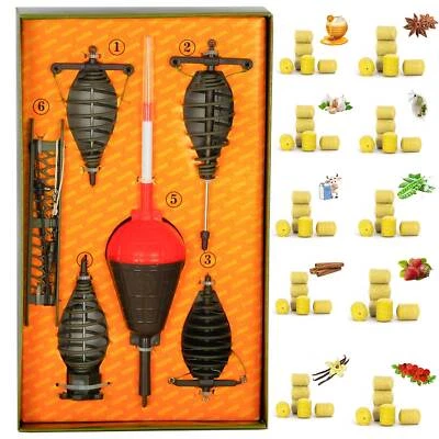 Set Posenmontage +10 Fischköder Karpfen Angeln Posen Fertigmontage Silberkarpfe - Bild 1 von 4