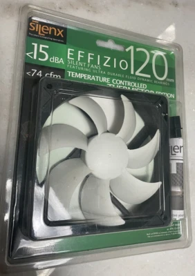 NEW SilenX EFFIZIO Silent Fan 120mm - 15 dBA, 74 CFM Quiet Cooling Fan - Image 1 of 2